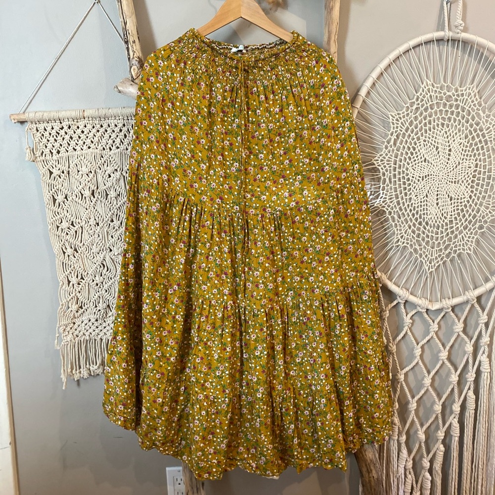 Floral Prairie Skirt (free size)